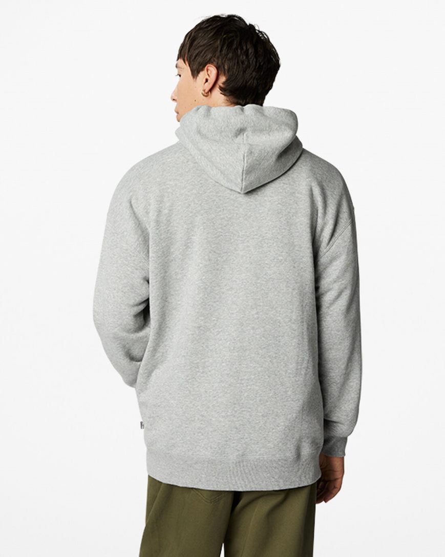 Men's Converse CONS Fleece Pullover Hoodie Grey | AU EC834Q